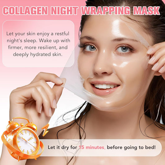 100% ORIGINAL Korean Collagen Overnight Peel-Off Mask | Buy 1 Get 1 FREE🔥