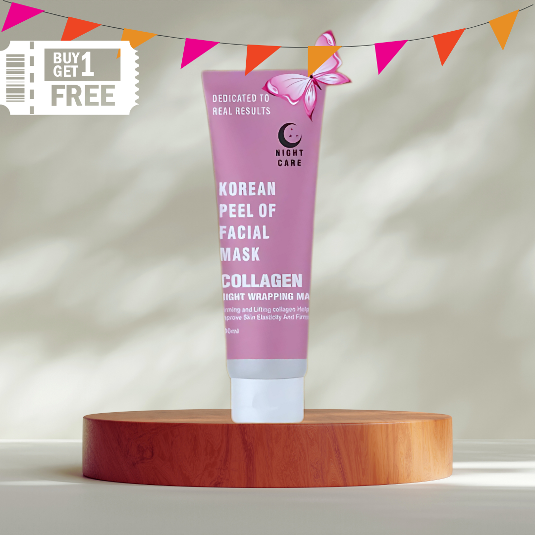 100% ORIGINAL Korean Collagen Overnight Peel-Off Mask | Buy 1 Get 1 FREE🔥